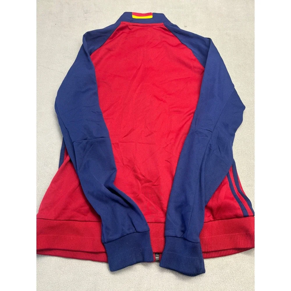 Adidas Real Salt Lake MLS Track Jacket Red Navy Blue Full Zip Mens Small